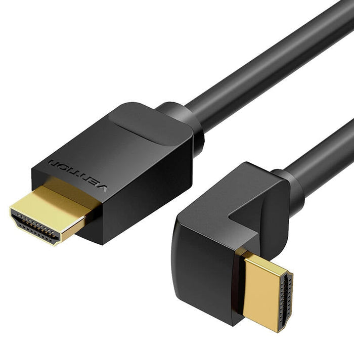 Ъглов HDMI кабел AARBI 3m 90° черен