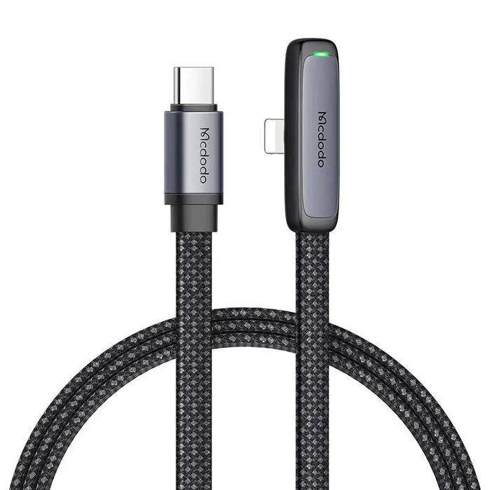 Ъглов кабел Mcdodo CA-3350 USB към USB-C 1.2m черен