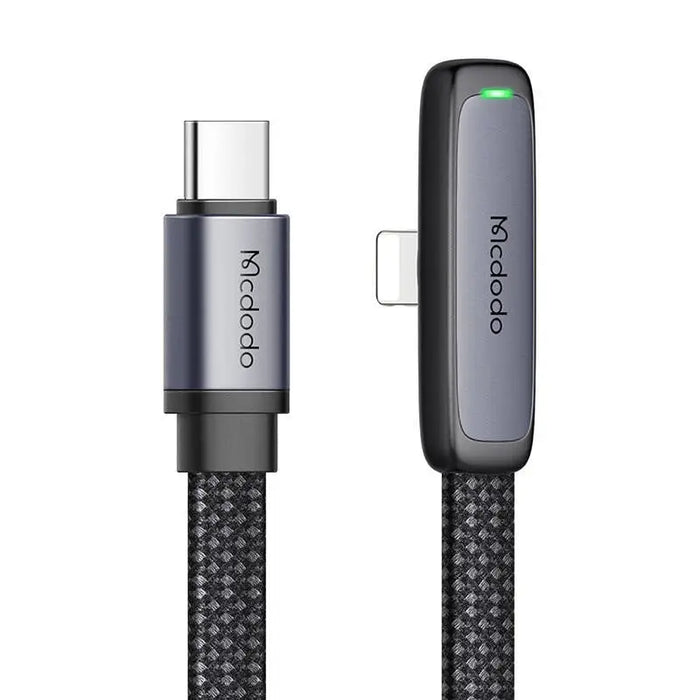 Ъглов кабел Mcdodo CA-3350 USB към USB-C 1.2m черен