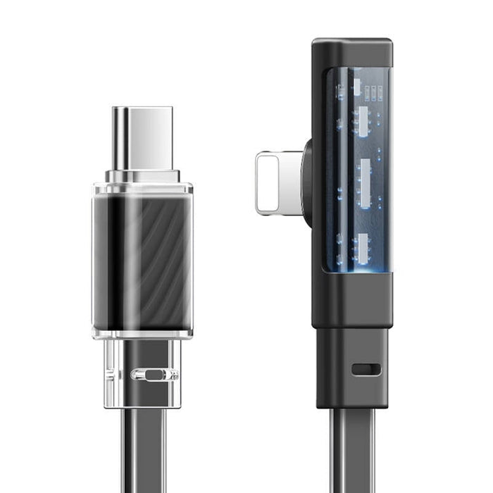 Ъглов кабел Mcdodo CA-3440 USB-C към Lightning 1.2m LED