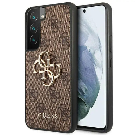 Гръб GUESS 4G BIG METAL LOGO за Samsung Galaxy S22 Кафяв