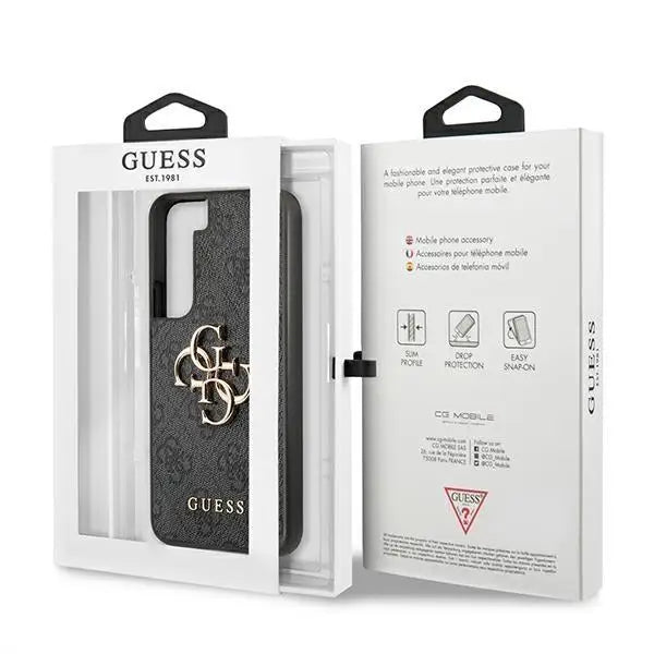 Гръб GUESS 4G BIG METAL LOGO за Samsung Galaxy S22 Сив