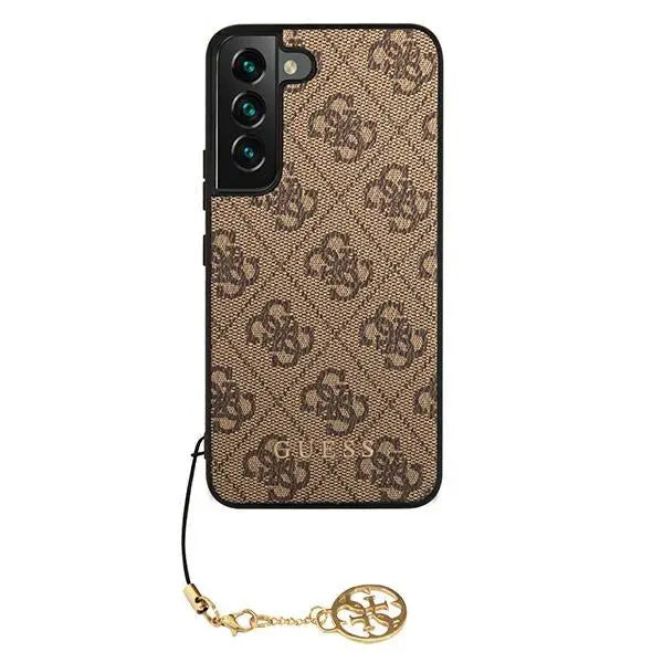 Гръб Guess 4G Charms за Samsung Galaxy S22 Plus Кафяв