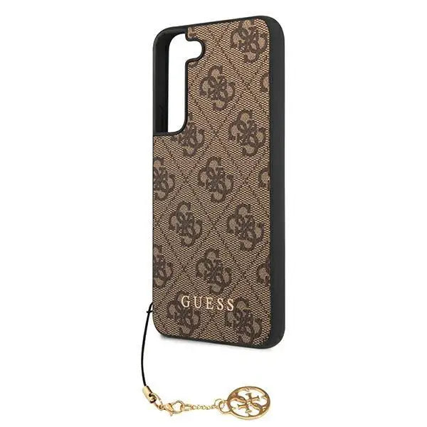 Гръб Guess 4G Charms за Samsung Galaxy S22 Plus Кафяв