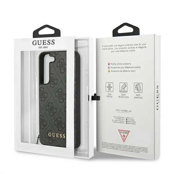 Гръб Guess 4G Charms за Samsung Galaxy S22 Plus Сив