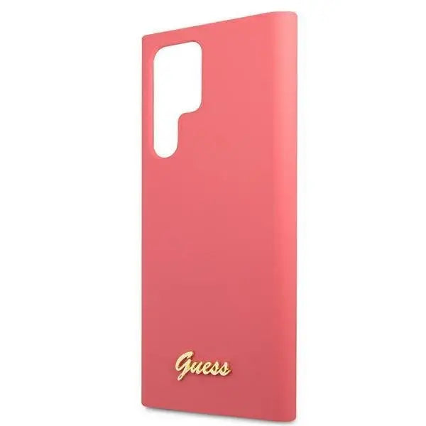 Гръб GUESS Silicone Script Metal Logo за Samsung