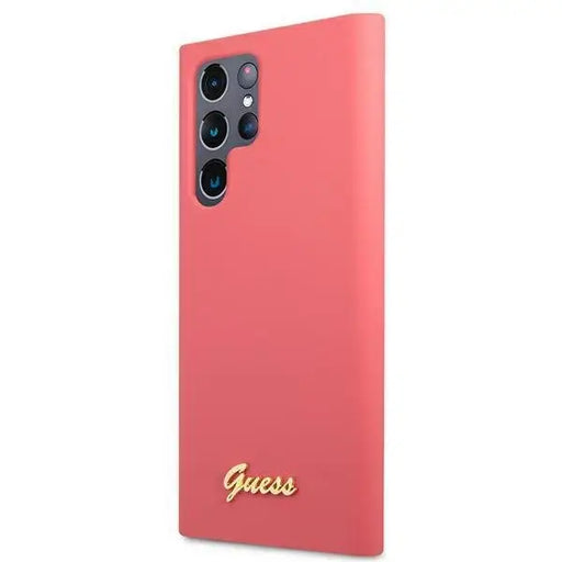 Гръб GUESS Silicone Script Metal Logo за Samsung