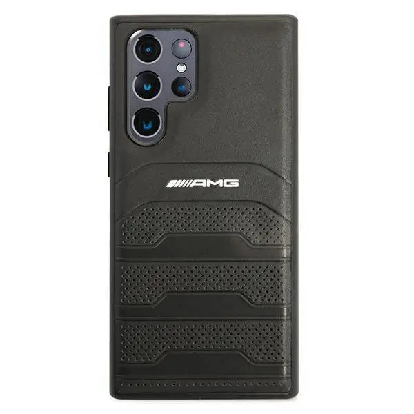 Гръб Mercedes AMG leather за Samsung Galaxy S22 Ultra Черен