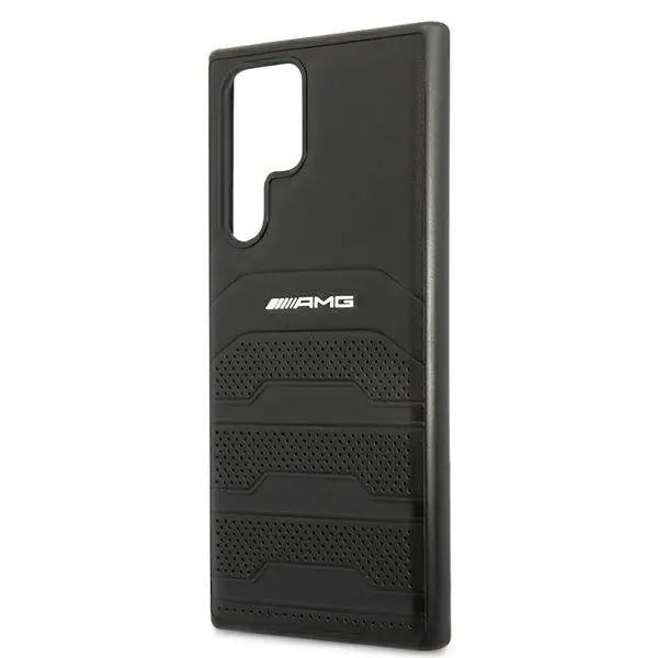 Гръб Mercedes AMG leather за Samsung Galaxy S22 Ultra Черен