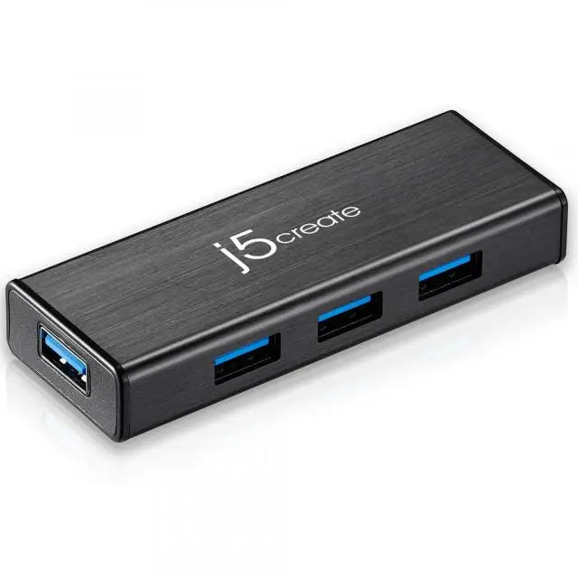 Хъб 4-портов J5 Create JUH340 USB 3.0 1:4 Черен