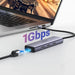 Хъб 6в1 Ugreen CM512 USB-C - 3x USB-A 3.0 / HDMI / RJ45