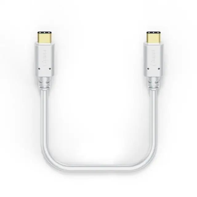 HAMA Кабел за зареждане USB-C - USB-C 1,5 м бял