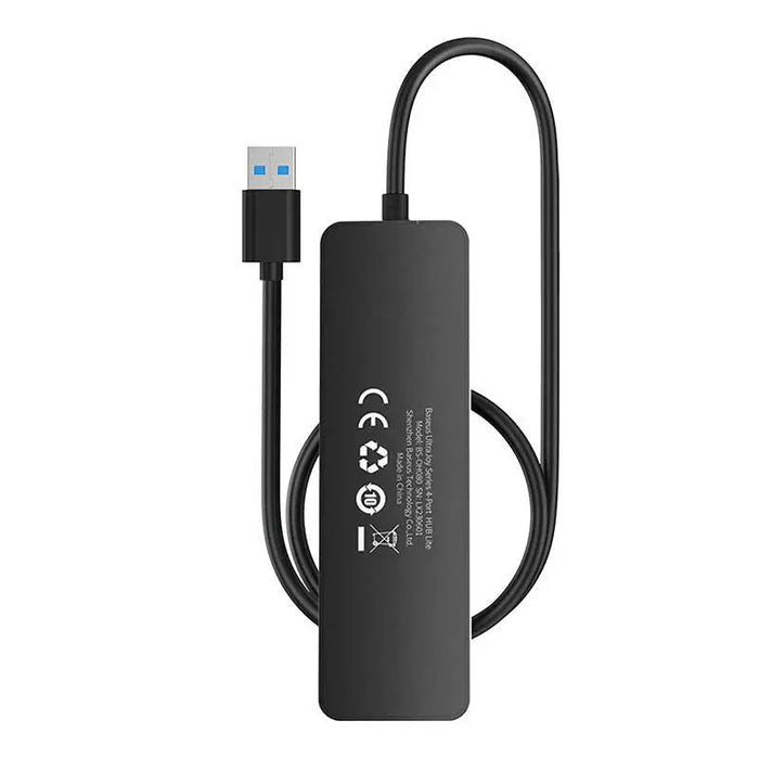 Хъб Baseus UltraJoy Series Lite 15cm USB към USB3.0 х4 черен