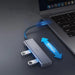 Хъб Ugreen USB Type-C към 4x USB 3.2 Gen 1х USB-C сив (CM219