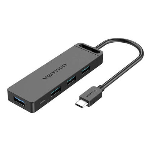 Хъб Vention TGKBB USB-C към 4x USB 3.0 0.15m черен