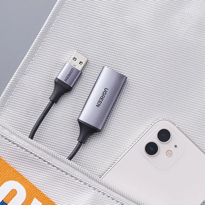 HDMI адаптер Ugreen CM489 USB-A / USB-C сив