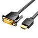 HDMI към DVI кабел Vention ABFBI 3m черен