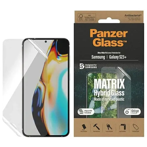 Хибридно стъкло PanzerGlass Matrix за Samsung Galaxy S23 +