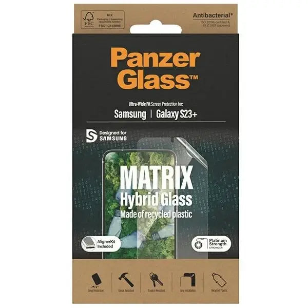 Хибридно стъкло PanzerGlass Matrix за Samsung Galaxy S23 +