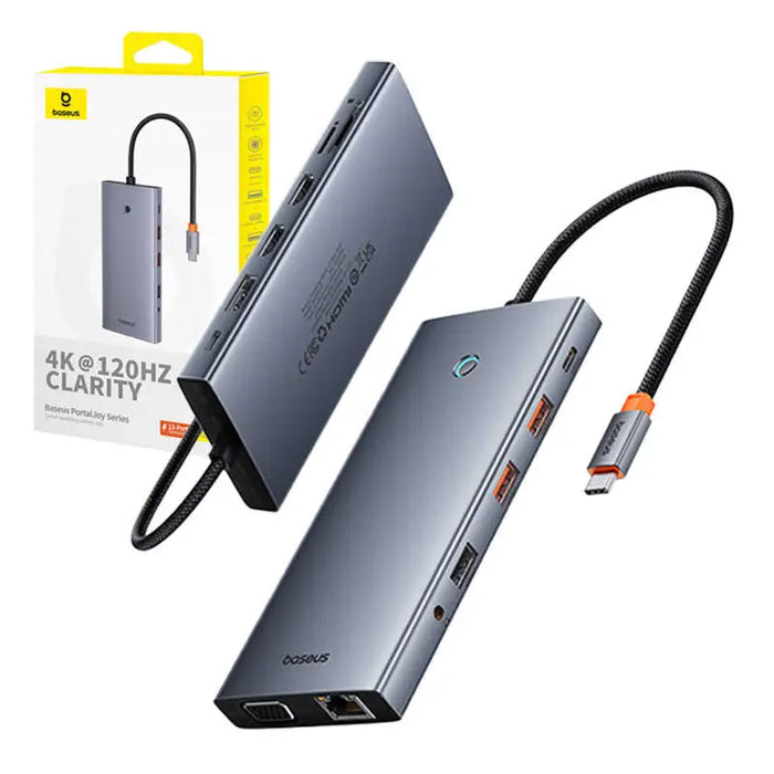 Хъб 13в1 Baseus PortalJoy USB-C / HDMI + DP + VGA + C