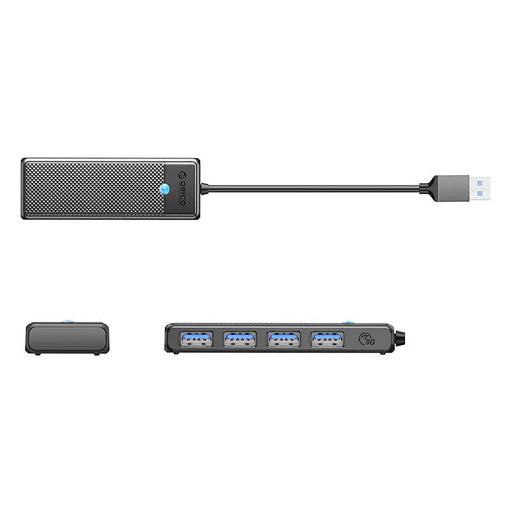 Хъб 4в1 Orico USB-A / 4xUSB-A 3.0 черен