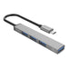 Хъб 4в1 Orico USB / USB 3.0 + 3x USB 2.0 сив