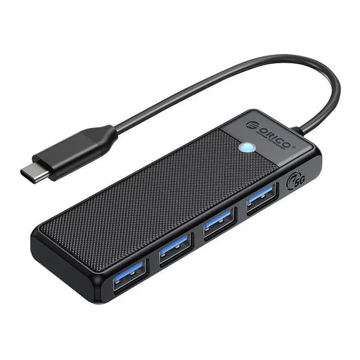 Хъб 4в1 Orico USB A3.0x4 черен