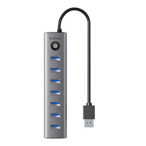 Хъб 7в1 Orico CL7U USB-C / 7x USB 3.0 сив