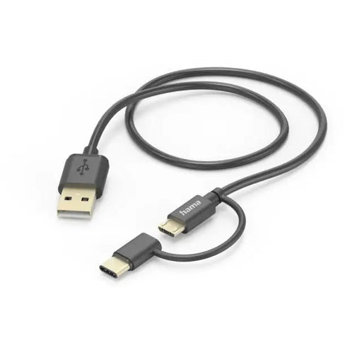 Кабел 2 в 1 HAMA USB-A - Micro USB с адаптер