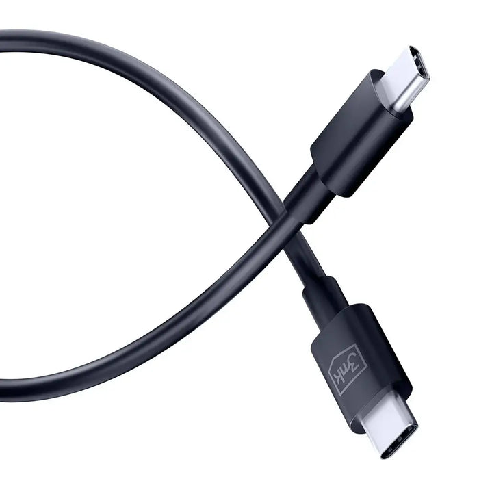 Кабел 3mk Hyper Cable USB-C към USB-C 100W 1.2m черен