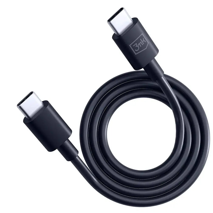 Кабел 3mk Hyper Cable USB-C към USB-C 100W 1.2m черен