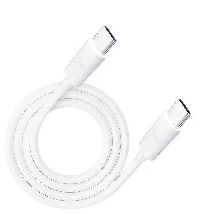 Кабел 3mk Hyper Cable USB-C към USB-C 100W 2m бял