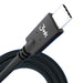 Кабел 3mk Hyper Cable USB-C към USB-C 100W 4K 60Hz 1m черен