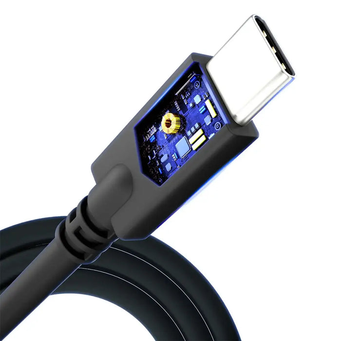 Кабел 3mk Hyper Cable USB-C към USB-C 100W 4K 60Hz 1m черен