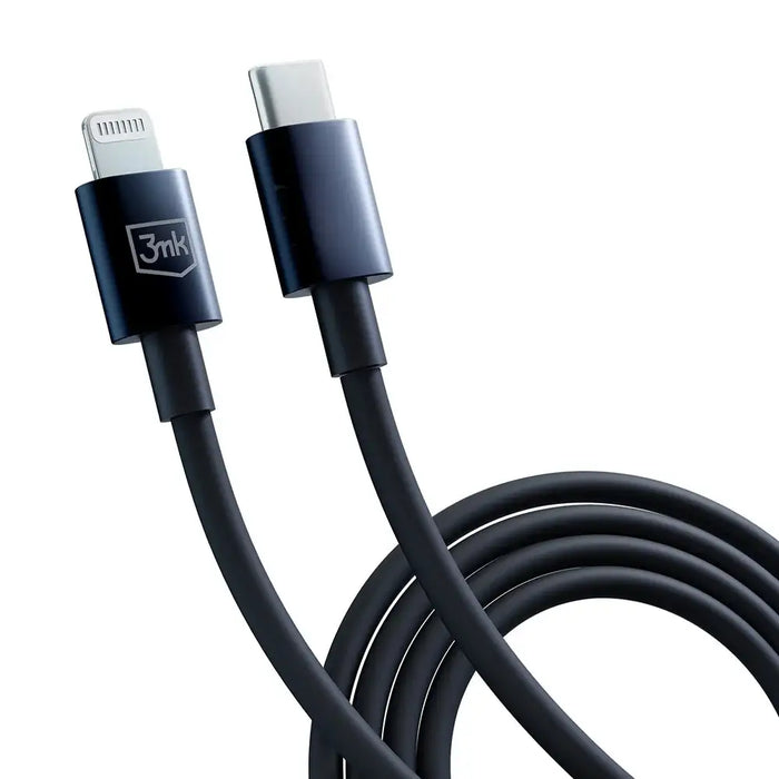 Кабел 3mk Hyper Cable USB-C към Lightning 20W 1.2m черен