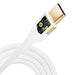 Кабел 3mk Hyper Silicone Cable USB-C / USB-C 100W 2m бял