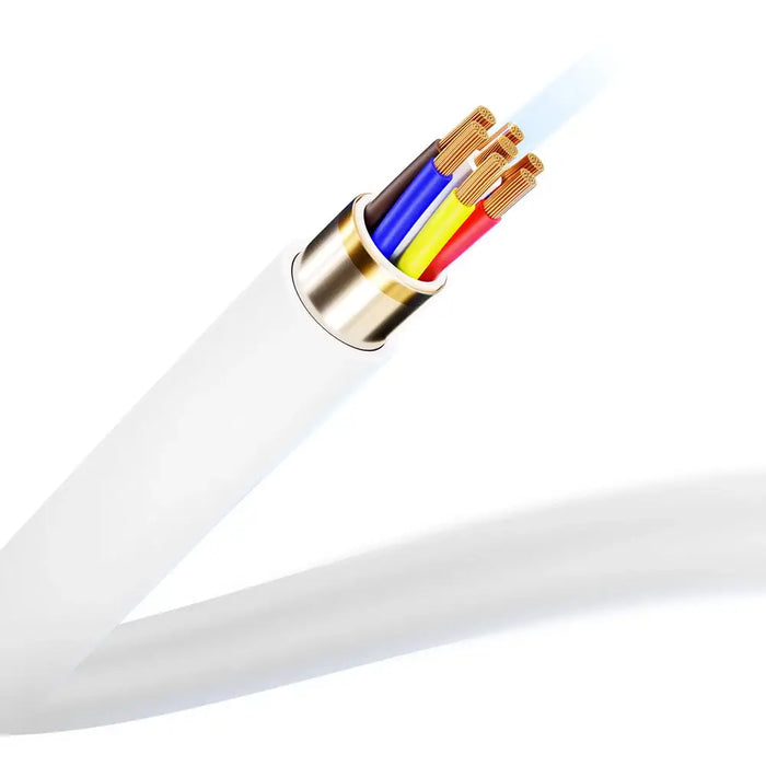 Кабел 3mk Hyper Silicone Cable USB-C / USB-C 100W 2m бял