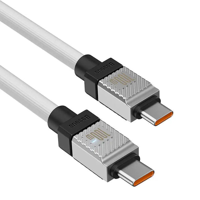 Кабел Baseus CoolPlay USB - C към 100W 2m бял