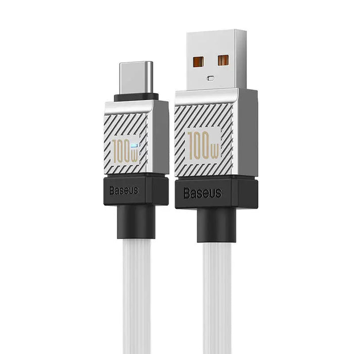 Кабел Baseus CoolPlay USB към USB - C 100W 1m бял