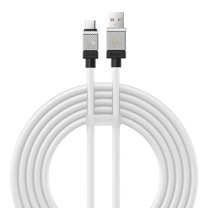 Кабел Baseus CoolPlay USB към USB - C 100W 2m бял