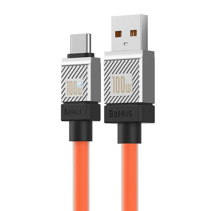 Кабел Baseus CoolPlay USB към USB - C 100W 2m оранжев