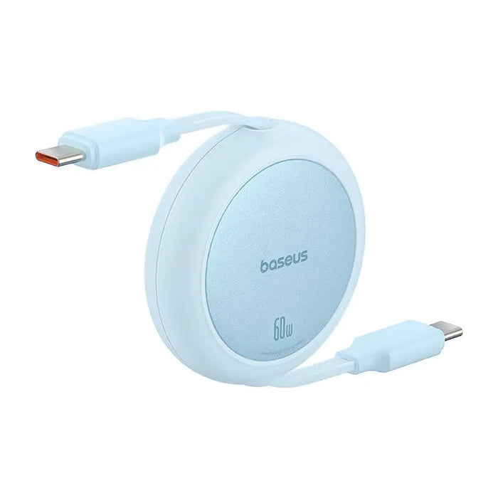 Кабел Baseus Free2Pull Mini USB-C към USB-C 60W 1m син