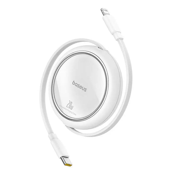 Кабел Baseus Free2Pull USB-C / Lightning 20W бял