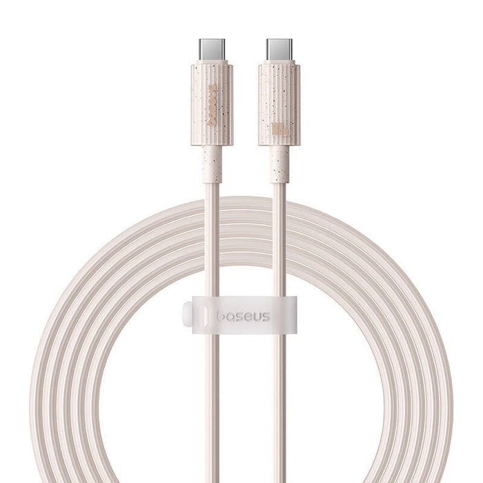 Кабел Baseus Habitat Series USB-C към USB-C 100W 2m розов