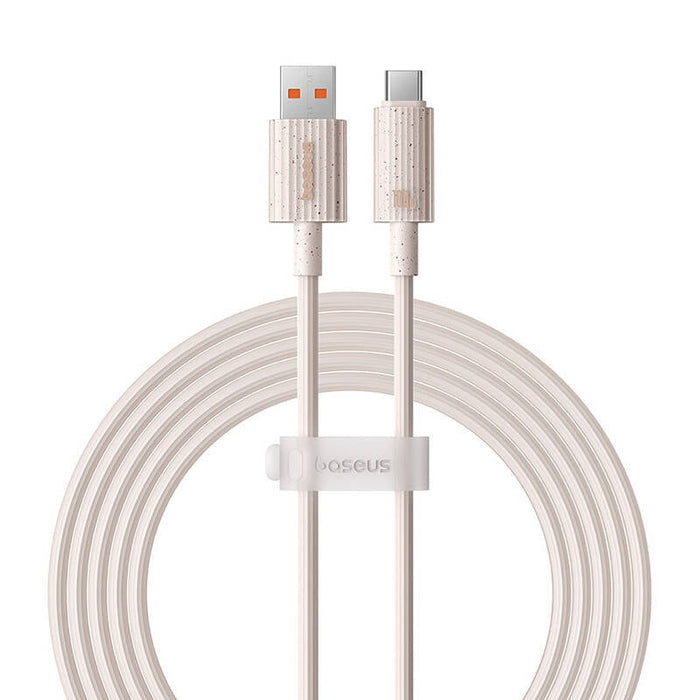 Кабел Baseus Habitat Series USB към USB-C 100W 2m розов