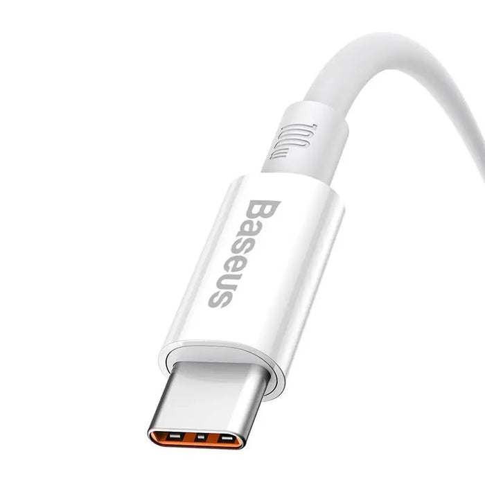 Кабел Baseus Superior USB към USB - C 100W 0.25m бял