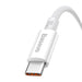 Кабел Baseus Superior USB към USB - C 100W 0.25m бял