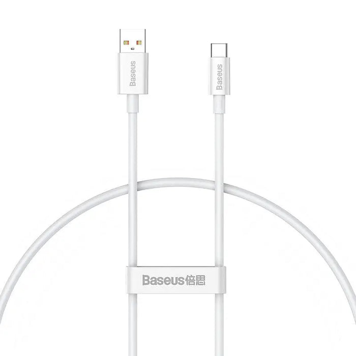 Кабел Baseus Superior USB към USB - C 100W 0.25m бял