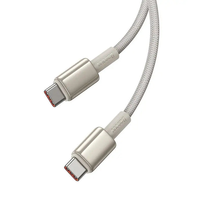 Кабел Baseus Tungsten Gold USB - C към USB - C 100W