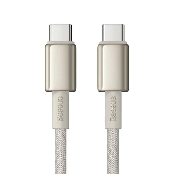 Кабел Baseus Tungsten Gold USB - C към USB - C 100W